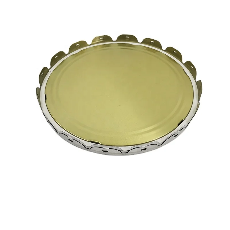 Manufacture Tinplate Lid and Bottom Pail Drum Cover Lug Lid Metal Can Components for Paint Chemical Canning Packing