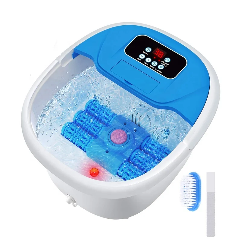 OEM Electric Bubble Infrared Motorized Machine Rotating Pedicure Foot Soaking Spa Massage Bucket