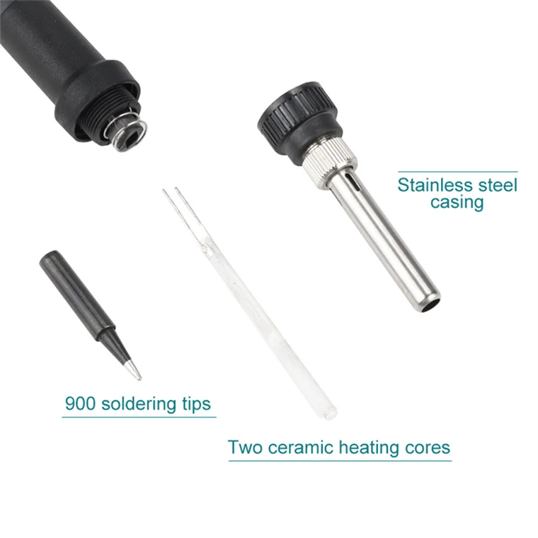 China Wholesale High power digital soldering iron Straight Tip Type soldering welding iron