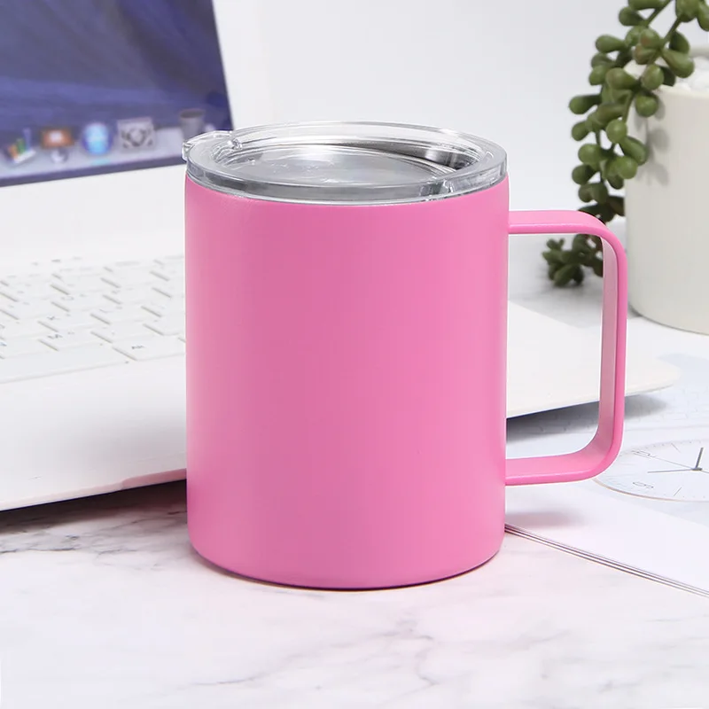 350ml Popular With Handle 304 Stainless Steel Collapsible Silicone Outdoor Sport Hot mugs