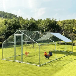 25 Galvanized Pipe 6 * 3 * 1.95 Large outdoor poultry raising dragon, metal  chicken cage