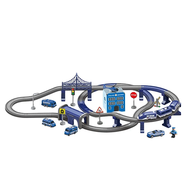 high quality assembly electric racing track toy car