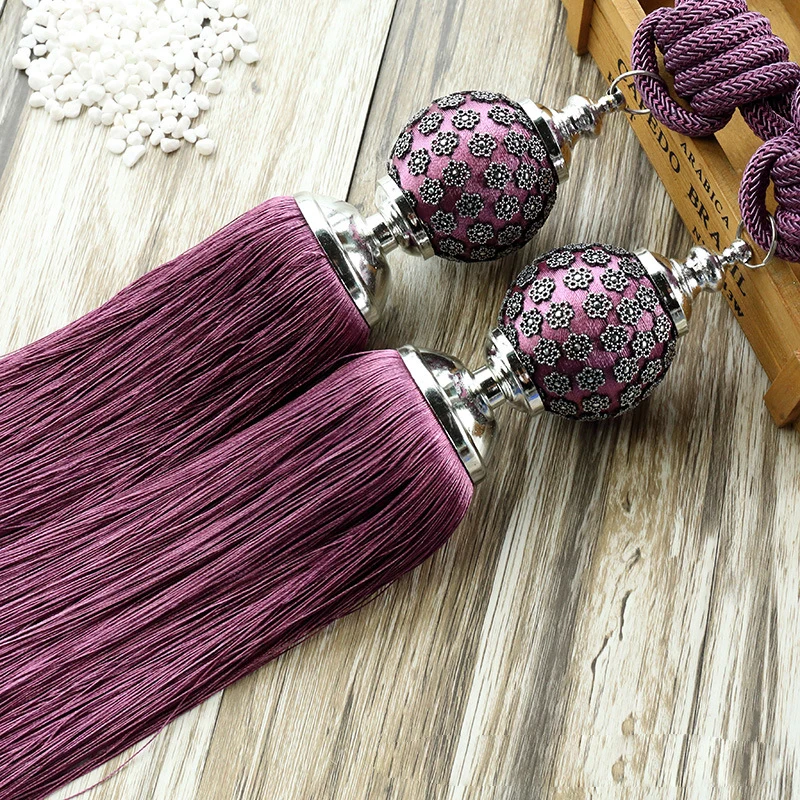 Exquisite plum curtain strap hanging ball European tassel hanging ball curtain buckle curtain rope strap