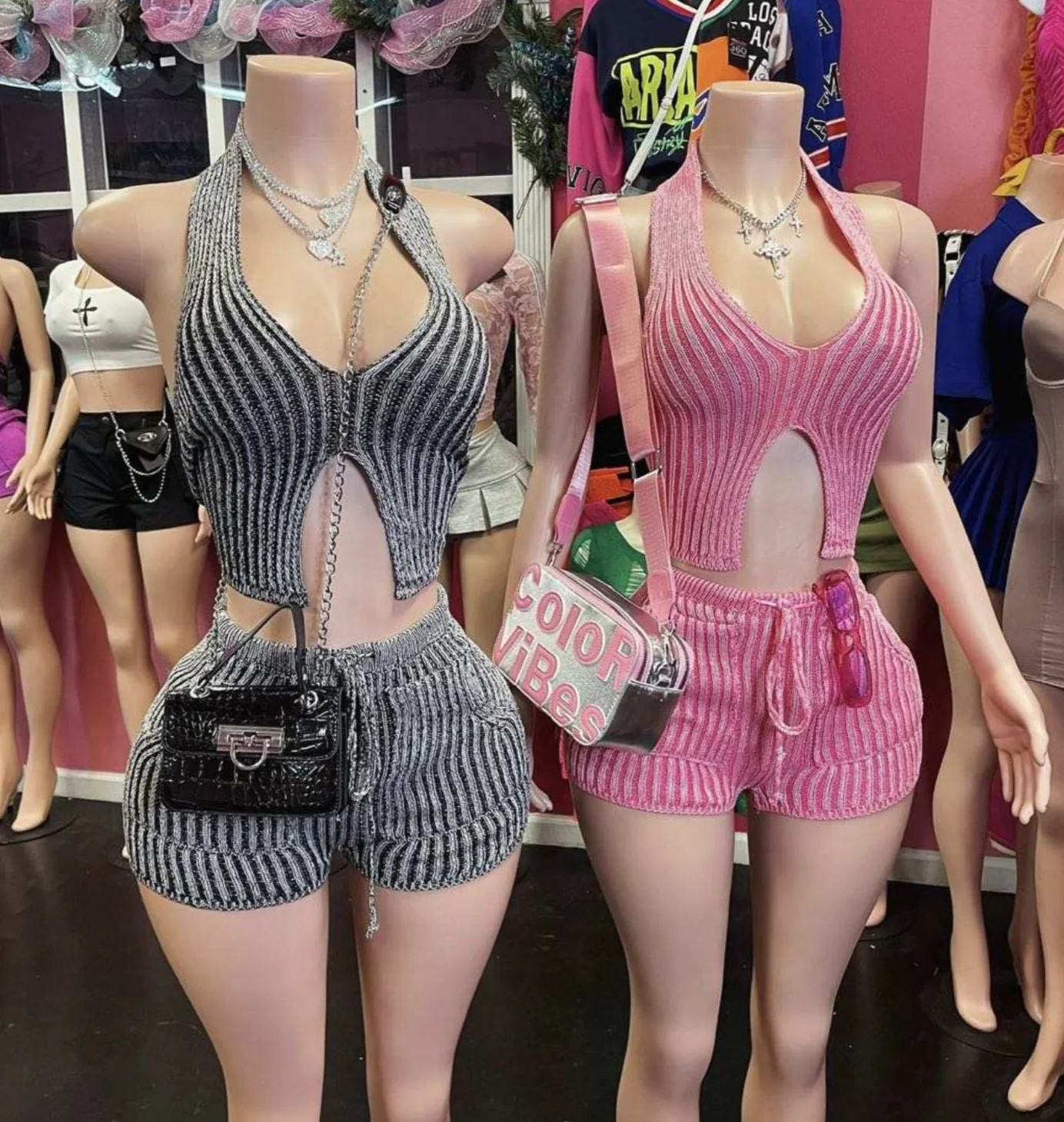 Peeqi TS1301 hot sale summer suit for women two piece shorts set new casual crop top shorts set plus size sporty tracksuit women