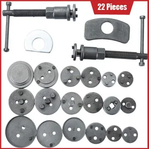 22Pcs Automotive Repair Tools Wind Back Tool Kit Pneumatic Brake Caliper Rewind Set with Storage Box