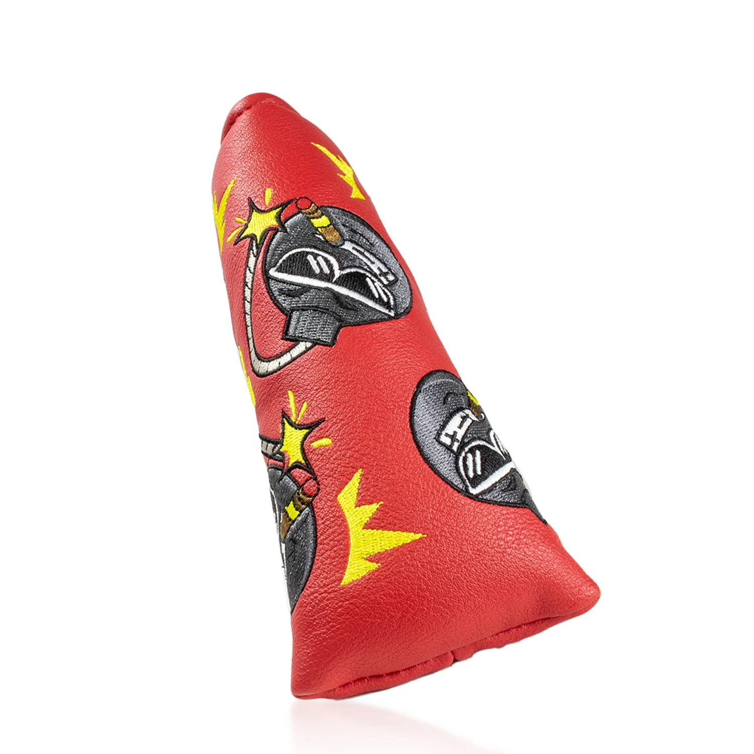 Factory Direct Selling Embroidery Leather Putter Covers Blade Putter Cover OEM Golf Club Covers