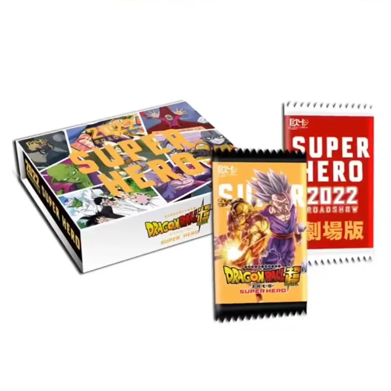 wholesale New Dragon Ball Collection Cards Box Anime hobby kid gift Toy box Game Goku figure SSP Flash rare cards