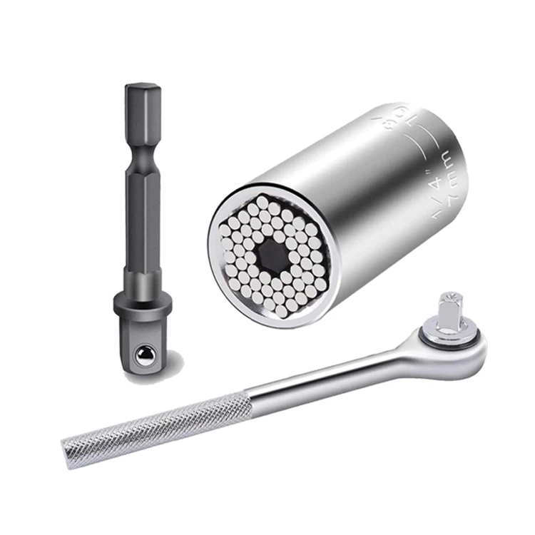 MAKASSI 3Pcs Universal Socket  Wrench Set Double Blister Packed