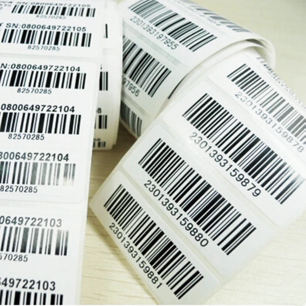 Win $100  High Quality Waterproof Self-adhesive Barcode Label  Sticker AM Barcode Sticker Roll  Label for Printing