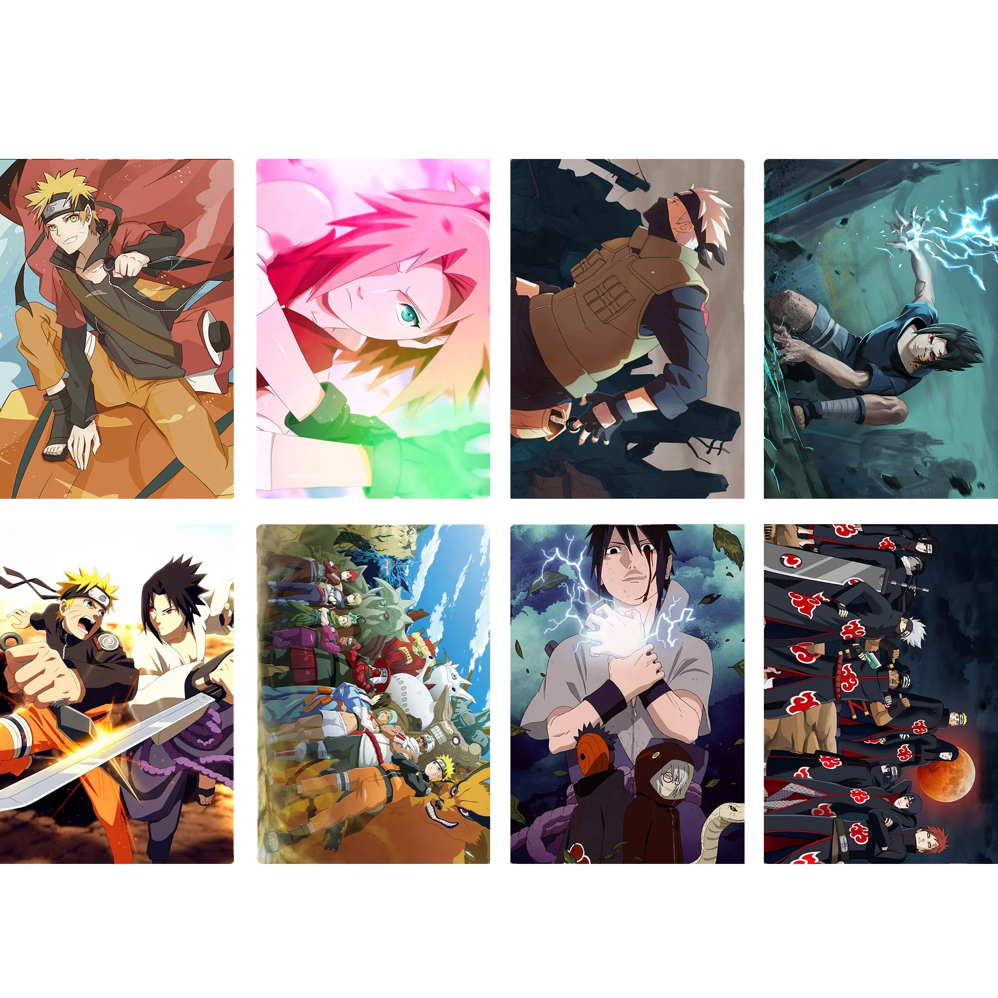 Wholesale 100 designs 8Pcs/Set Japanese Anime Hot style Anime Poster Chainsaw man poster