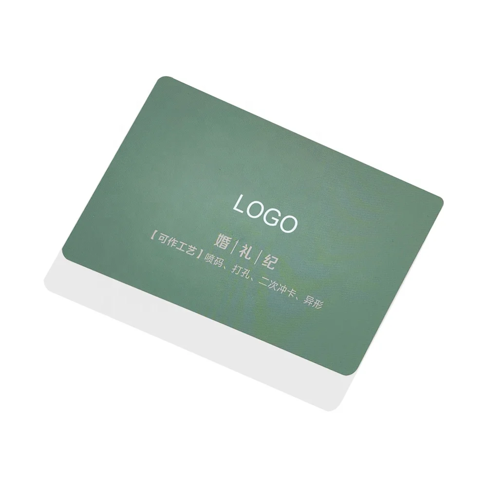 Business Card Printing Custom PVC Transparent Plastic Business Card Wedding Cards