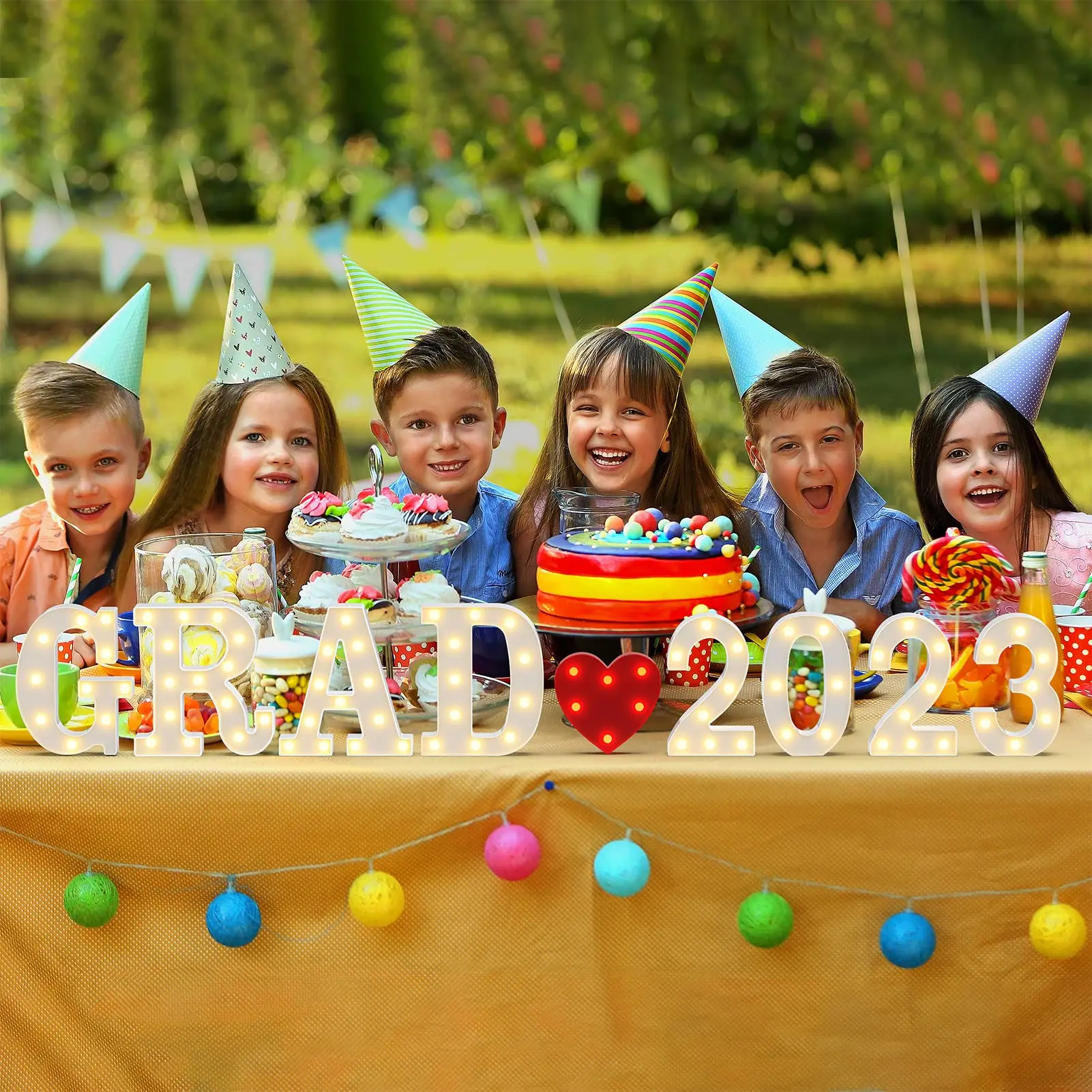 2023 New Style Led Letters Punch marquee neon Led Letter Sign For Graduation Party birthday event decor