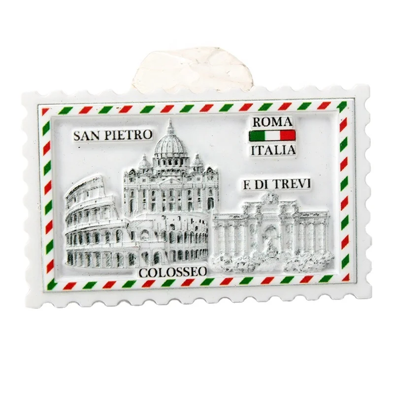 Custom Souvenir Italy Travel Cities 3D Resin Refrigerator Fridge Magnet