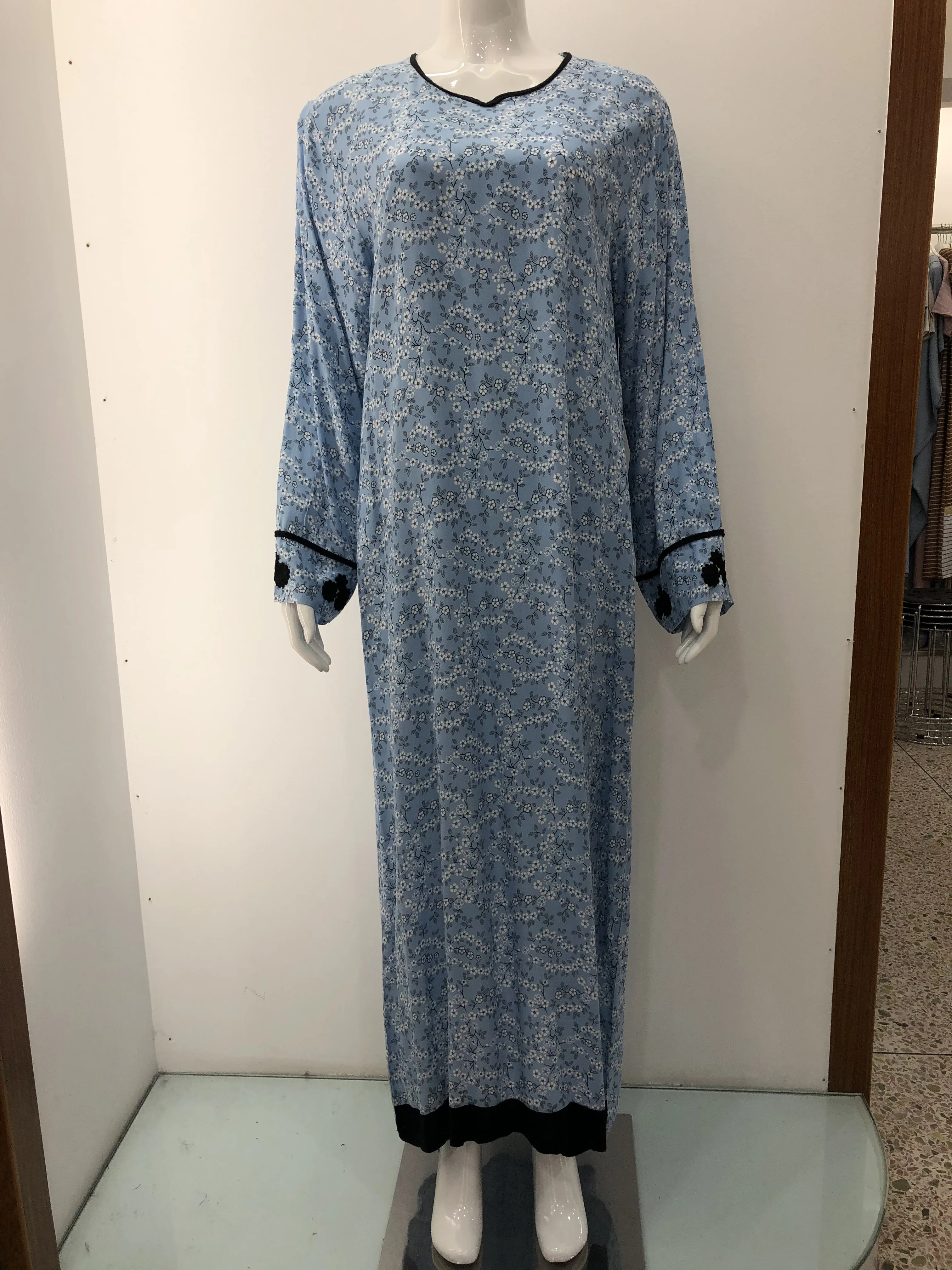 Марокканская женская ночная одежда летняя вискозная мусульманская женское длинное платье