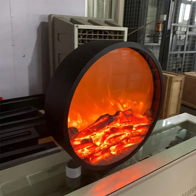 Dubai simulation flame 3d decoration fireplace Hotel Welcome atmosphere adjustable touch electric fireplace