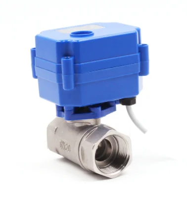 DC12VDC24V Электрический Небольшой привод шаровой кран из нержавеющей стали