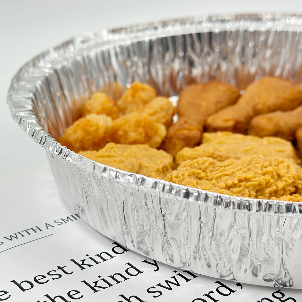 Wholesale custom square Tin foil tray for food barbecue and roast