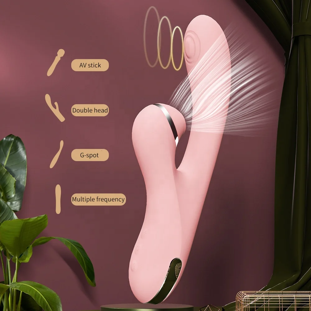 ISO BSCI factory thrusting sucking rabbit vibrator clitoris vibrator sucking for female nipple breast pussy vagina sex toy suck