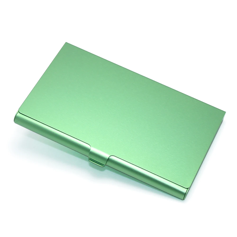 Aluminum Woman Men Fashion Wallet Name Holder Metal Box Cover ID Credit Multi Card Case Supply Colors Business Card Holder Box
