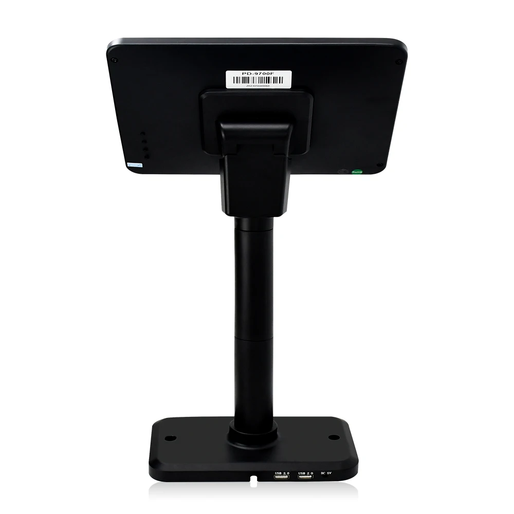 Hot POS customer display 9.7 inch display 1024*768 high brightness customer display USB/VGA port
