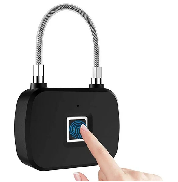 Fingerprint Padloc Tuya Smart Keyless Waterproof Wireless Warehouse Door Lock Anti-Theft Padlock