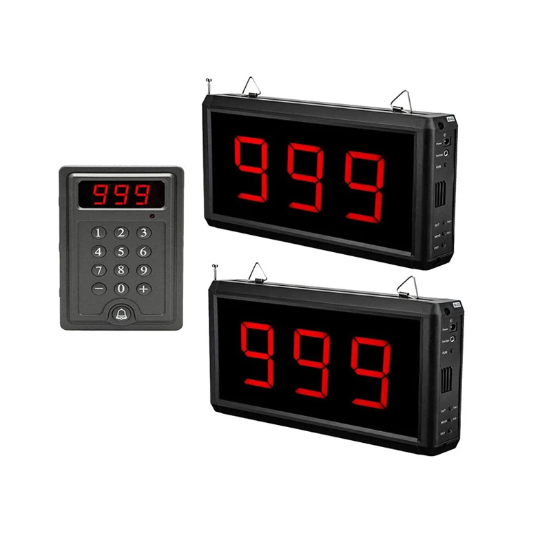 Daytech CK01-2 Smart Display Queue Paging System Wirless Calling System for Restaurant Nursing Home Clinic