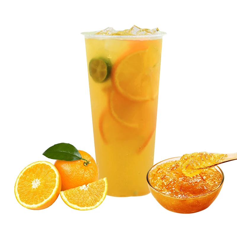 High-Quality 1.3kg Orange Jam for Fresh Fruits Jam Production and Fruit Syrup for Bubble Tea