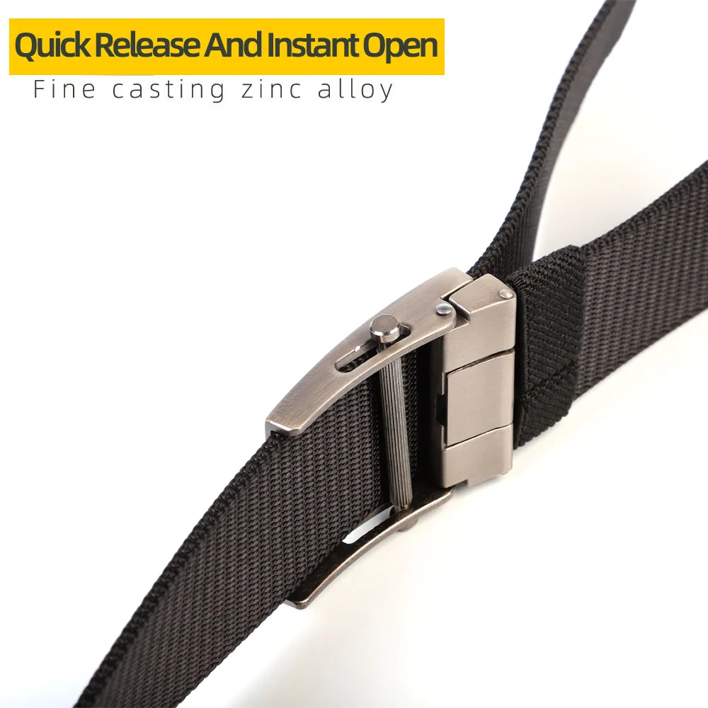 Unisex Adjustable Nylon Canvas Belt Style Trousers Fabric Webbing Belt