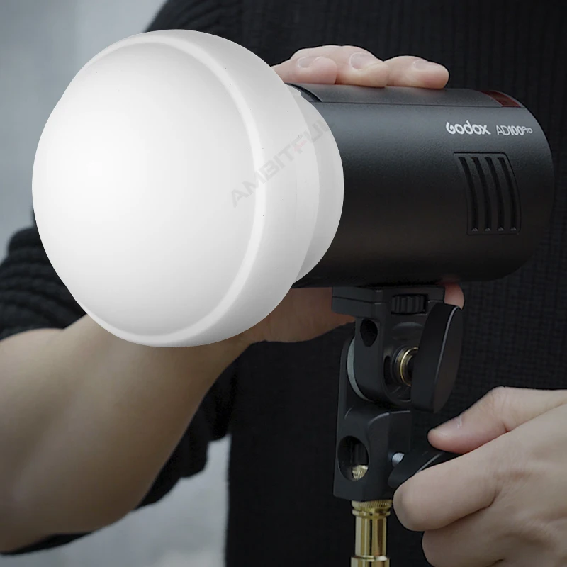 Godox AK-R22 AKR22 Silica Gel Diffusion Dome Kit for Godox V1 AD100Pro,AD200PRO add H200R