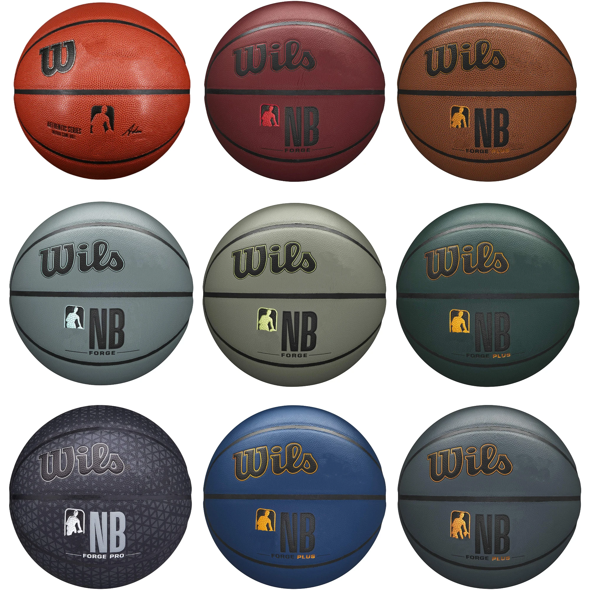 WilsoNB official  games special super fiber PU indoor training SIze7 6 5 basketball WTB7100 Manufacturers direct OEM custom logo