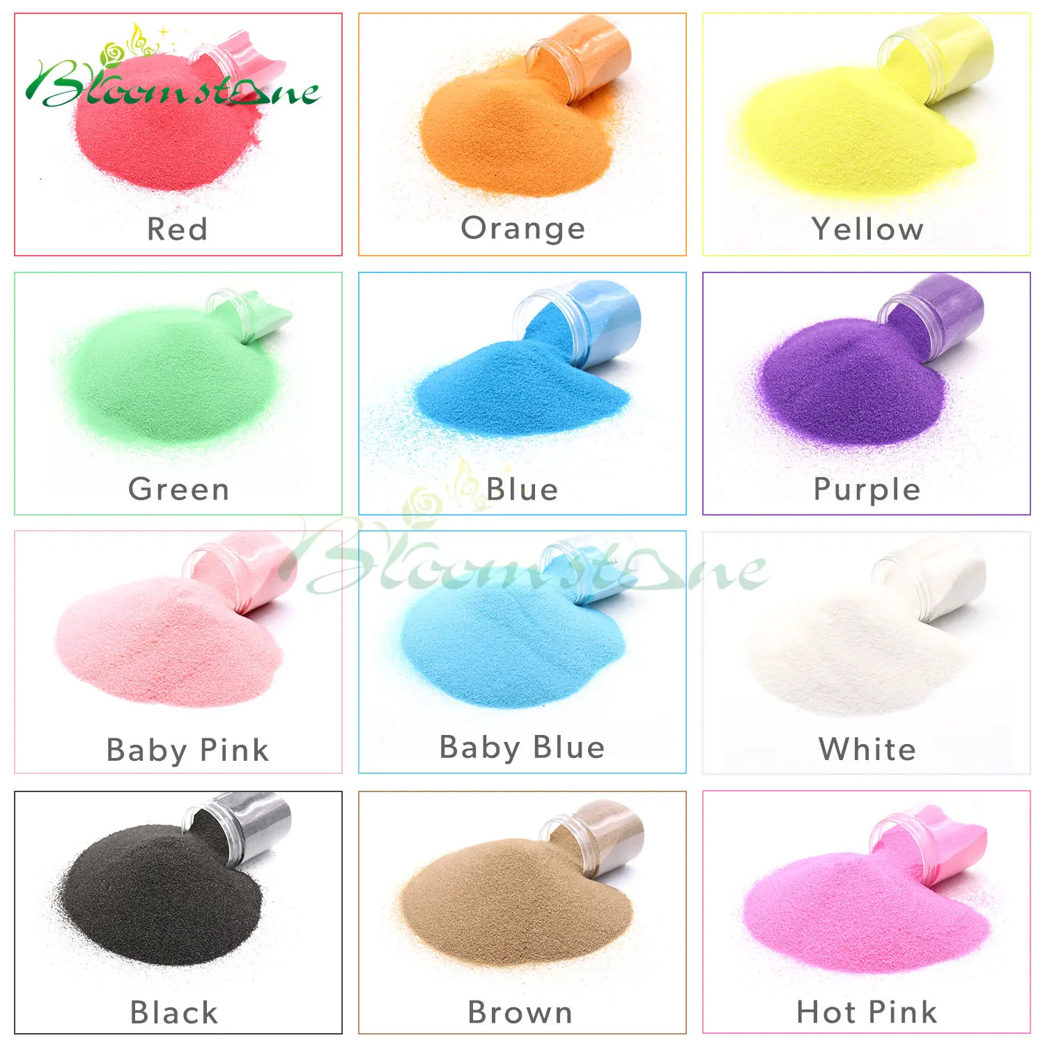 Colored Sand Dyed Sand for children painting and sandbox sand for play