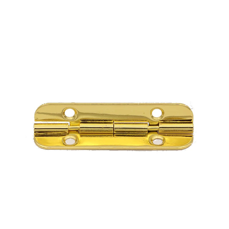 Factory direct supply hot sale metal gold plated round box corner hinge