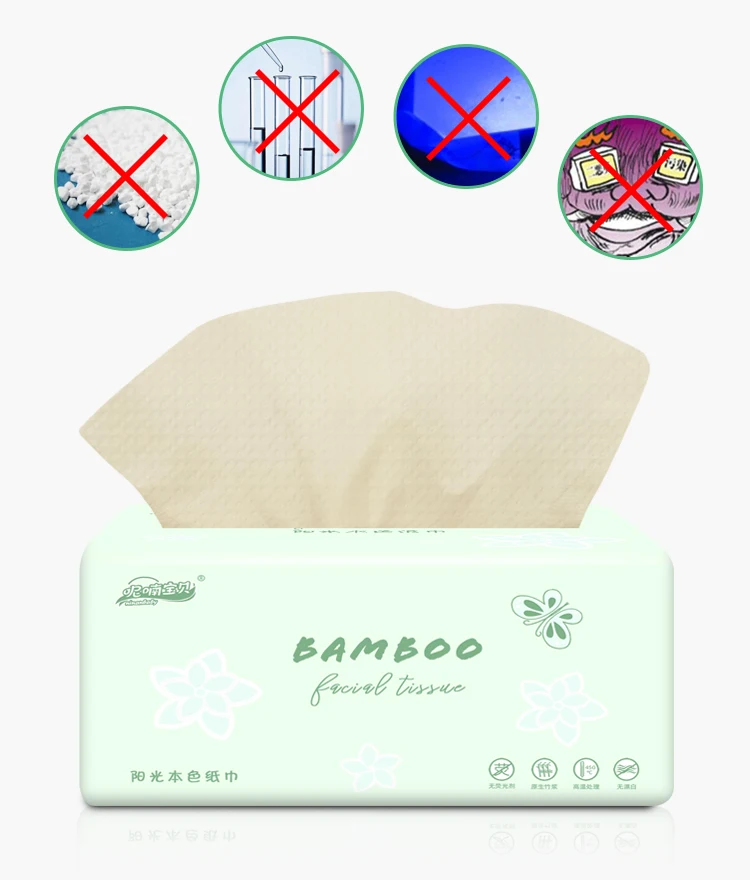 Eco-friendly Bamboo Tissue Virgin Pulp Tissue Facial Newest Design Luxury Tissues