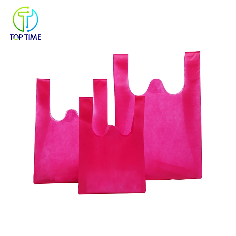 
Multi Color Non-Woven T-Shirt Vest Bag Bolsas Ecologicas Publicitarias 