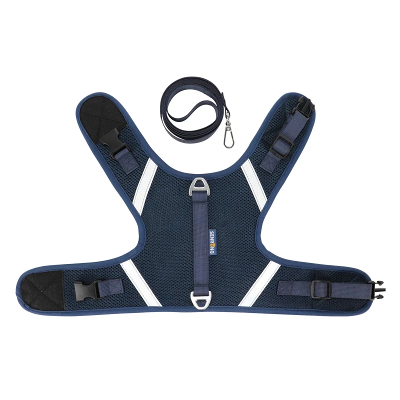 Pet travel adjustable cat vest wire custom mesh cat harness escape proof cat harness and leash set for walking