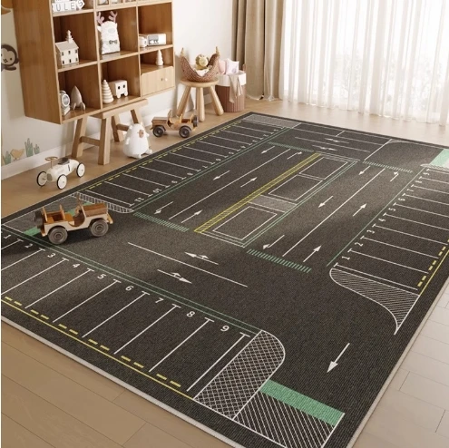 Kids Carpet Playmat Rug Great for Playing with Cars and Toys Children Educational Road Traffic Play Mat
