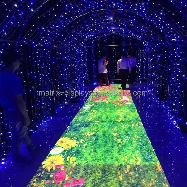 P3.9 P4.8 wedding interactive  xxx china video led dance floor