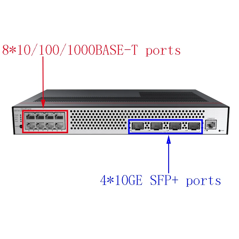 10G Ethernet switch S5735-L8T4X-QA-V2 PoE Switch management Data Center network solution in stock