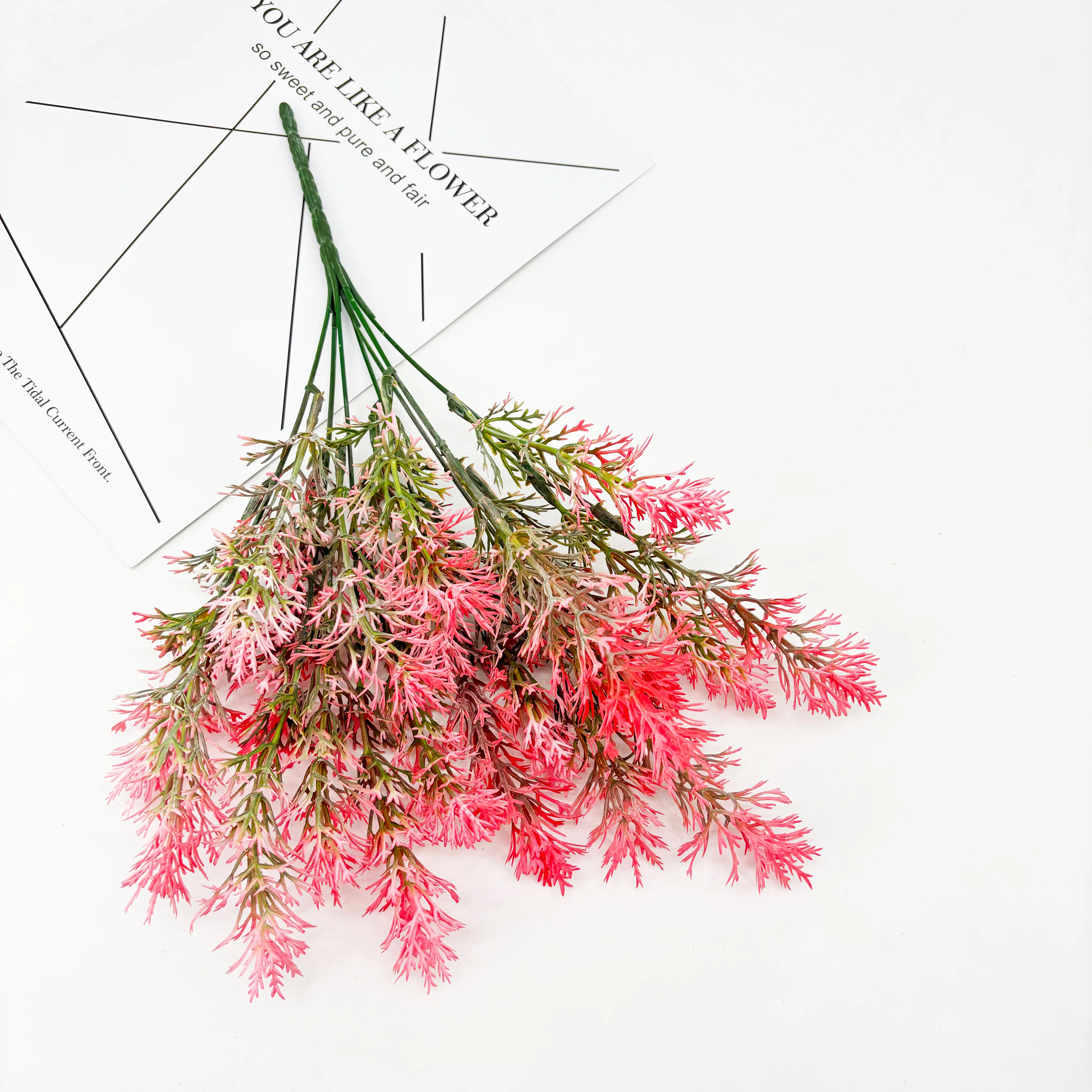 Artificial flower hot selling home decor bouquet wedding plastic flowers and plants Vanilla