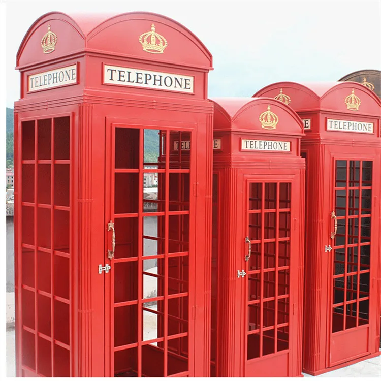 Antique Pink White Floral Telephone Booth for Outdoor Wedding Decor OEM Party Supplies