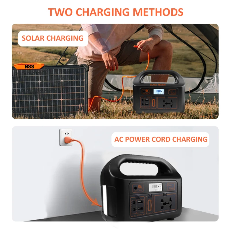 100-3500W Total Power Portable Generator Powerful Inverter with AC/DC Outputs Featuring Pure Sine Wave Cigar Lighter RV Port