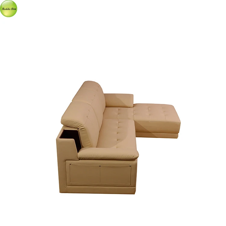 Russia leather l shaped sofa, Modern Leather Sofa Set Sectional Living Room Sofas