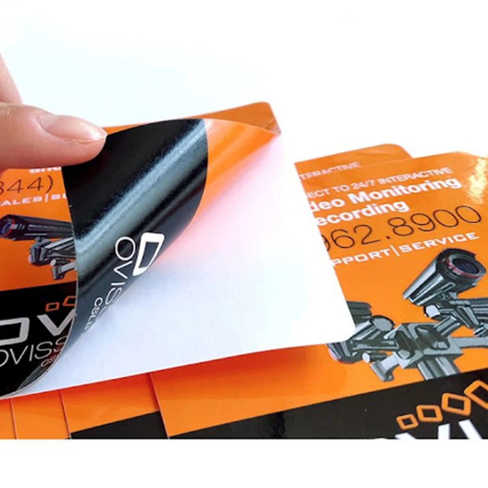 Wholesales Double Side Printed Window Sticker High Quality Study UV Resistant Vinyl Waterproof Adhesive Label Car Window Use