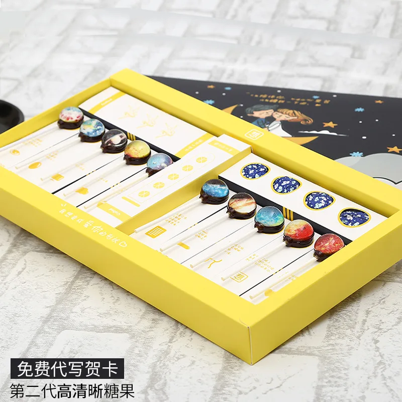 Оптовая продажа, Подарочная коробка, упаковка 510 г, звезда, леденец, шоколад, жесткие конфеты ручной работы для подруги