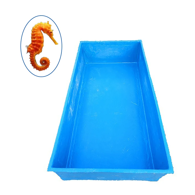 fiberglass rectangle commercial fish farming tank aquaculture cheap custom large Seahorse fish tank for aquaculture