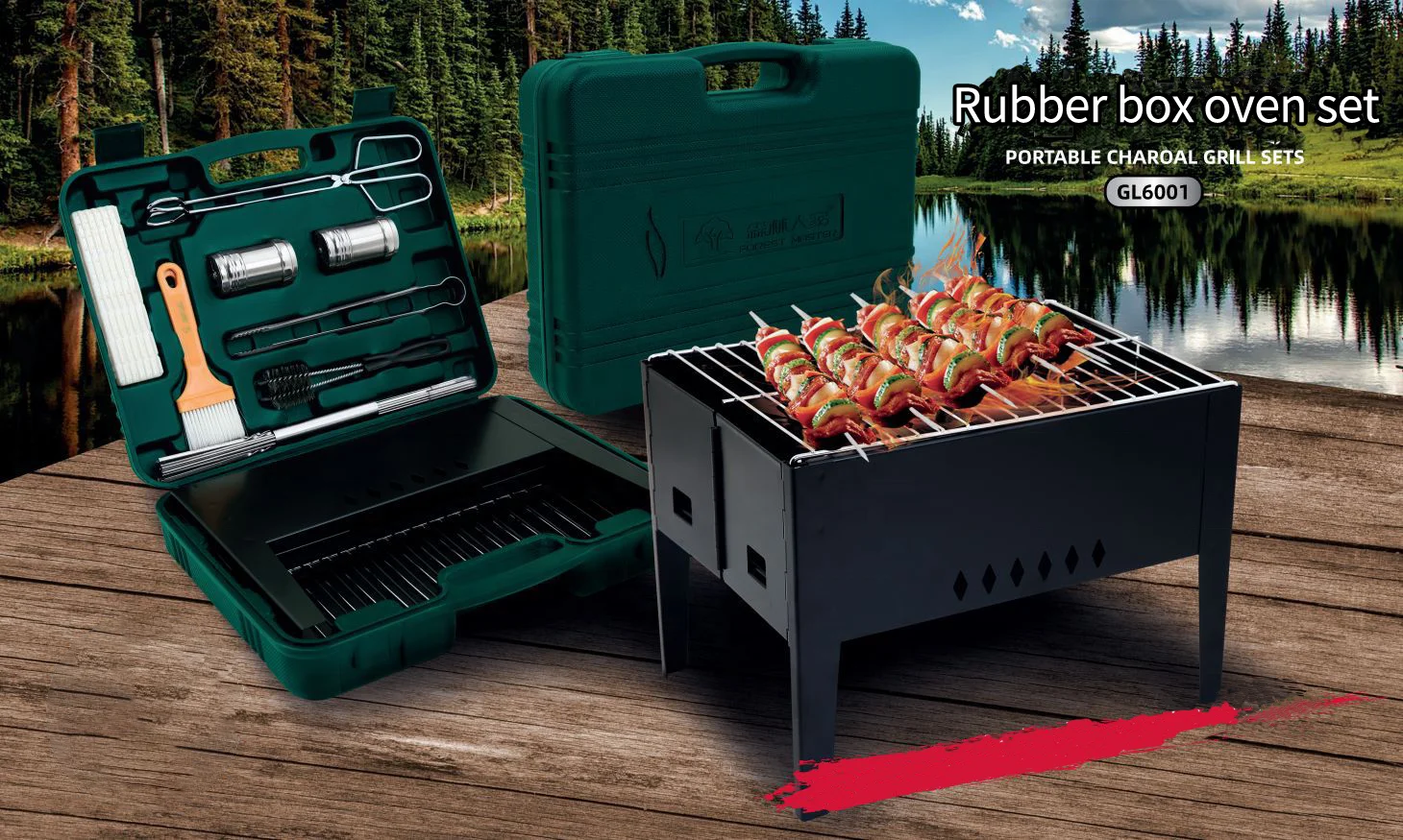 Портативный складной наружный и внутренний мини-гриль для барбекю