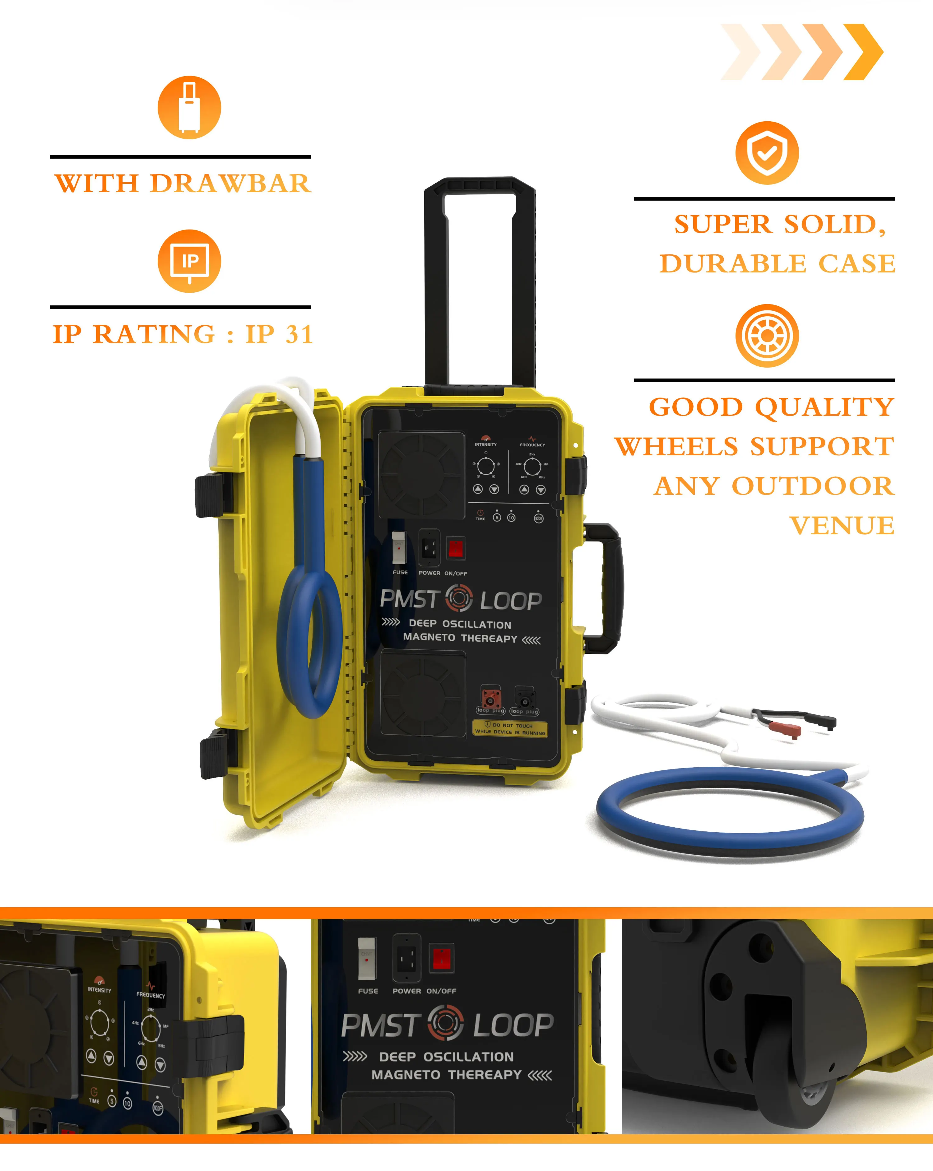 PEMF PMST LOOP Physio Magneto Therapy Accelerates Healing and Quick Recovery from Injuries Improved Performance