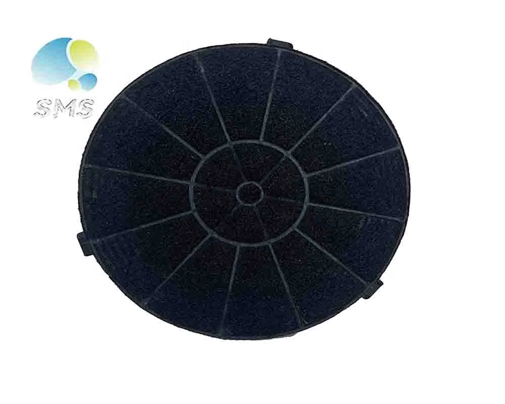 kitchen cooking round activated charcoal chimney filter for range hood