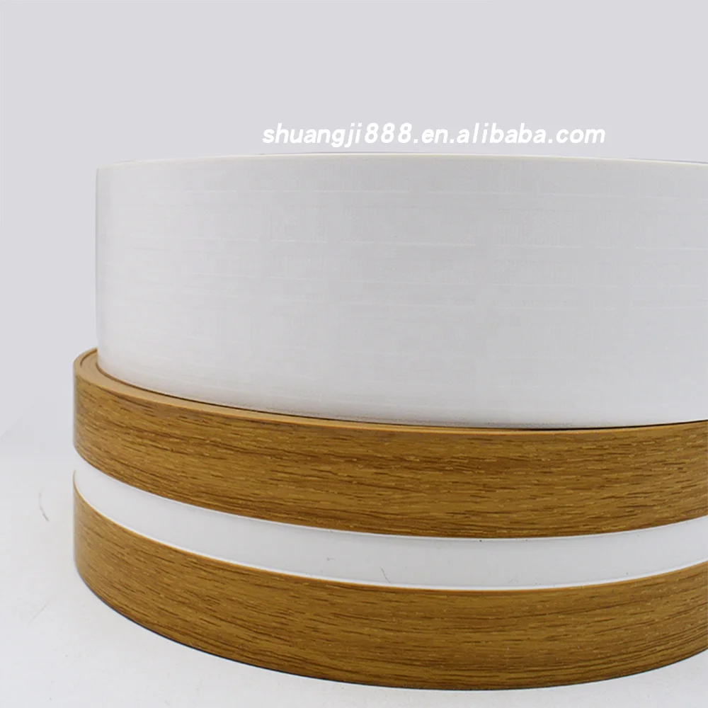 Shuangji low price ABS edge strips trim  PVC Edge Banding tape Accessories Rolls