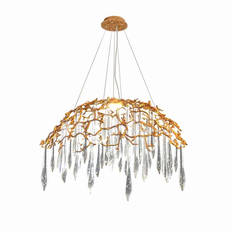 Modern K9 Crystal Customize Ceiling Light Luxury Design Hotel Restaurant Decoration Large Led Chandelier